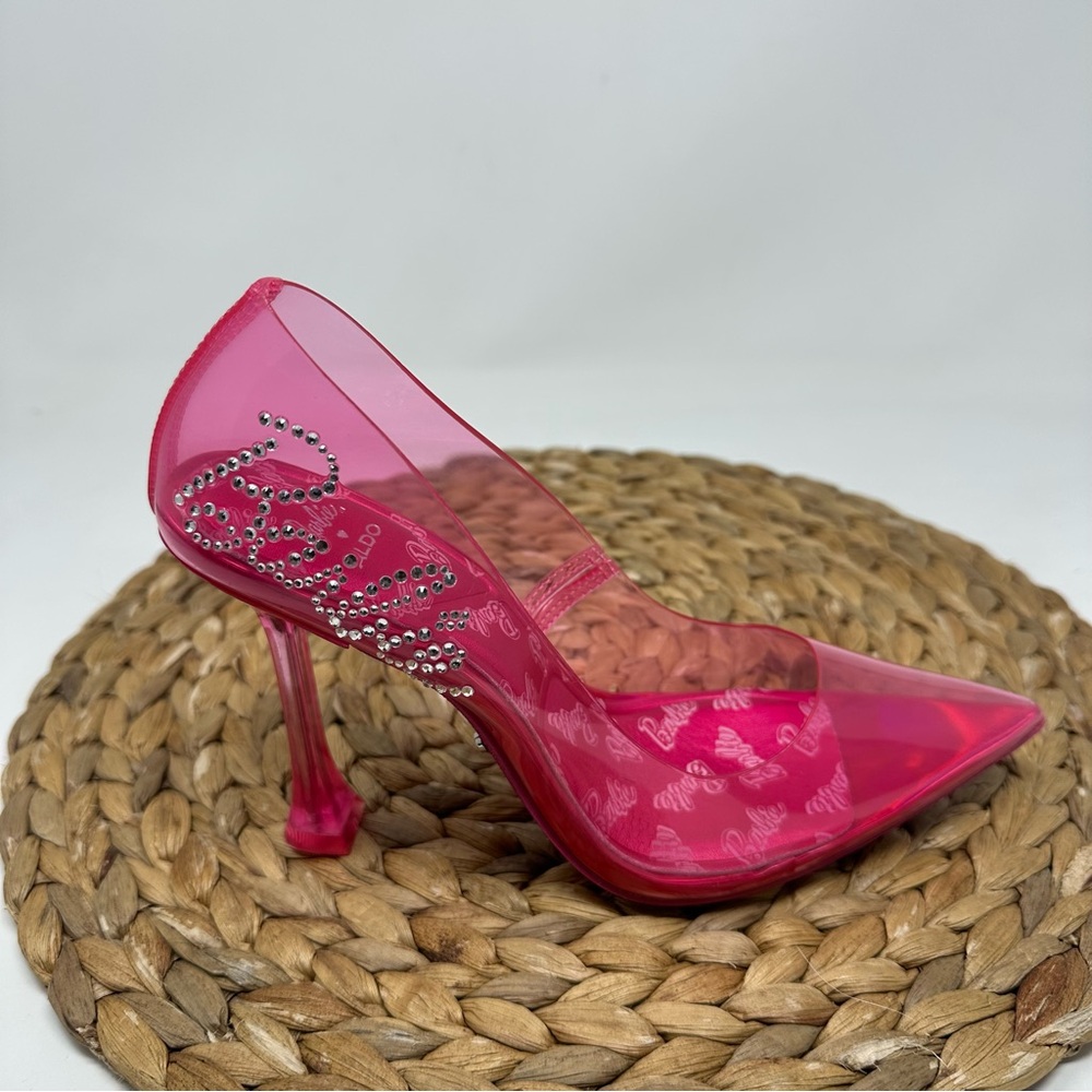 Barbie x ALDO Tessy Heels Rhinestone Pink Size 6.5 Women's